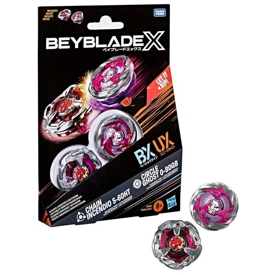 Beyblade X: Dual Pack - Circle Ghost 0-80GB & Chain Incendio 5-60HT