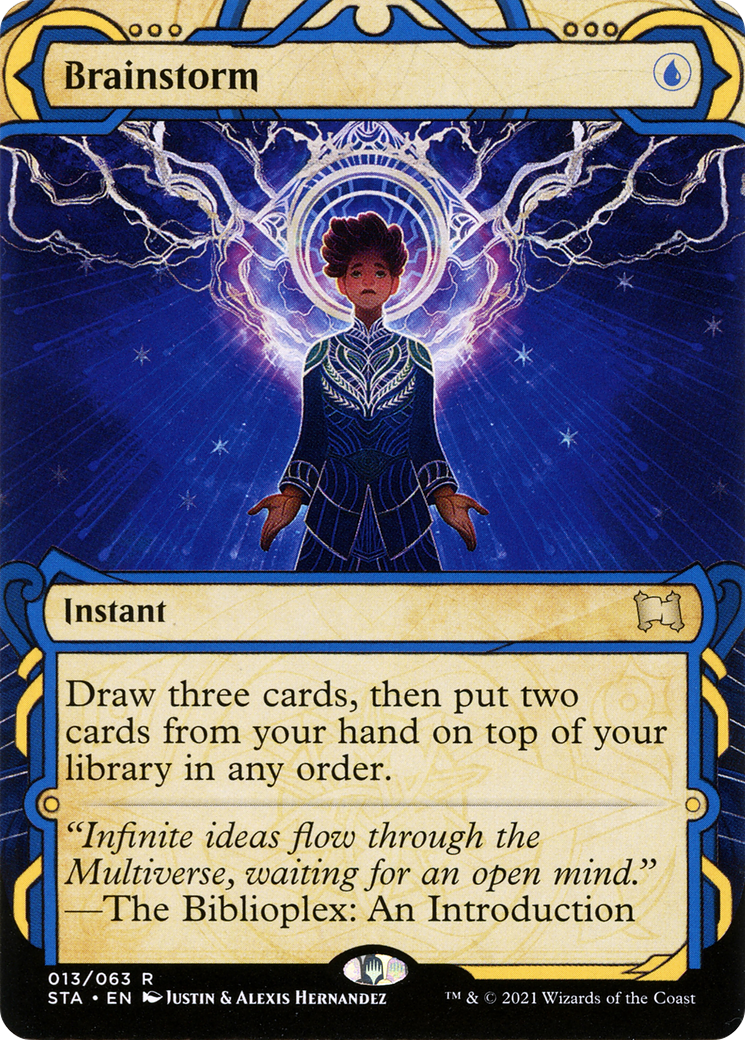 Brainstorm (STA-013) - Strixhaven Mystical Archive: (Showcase) (Borderless)