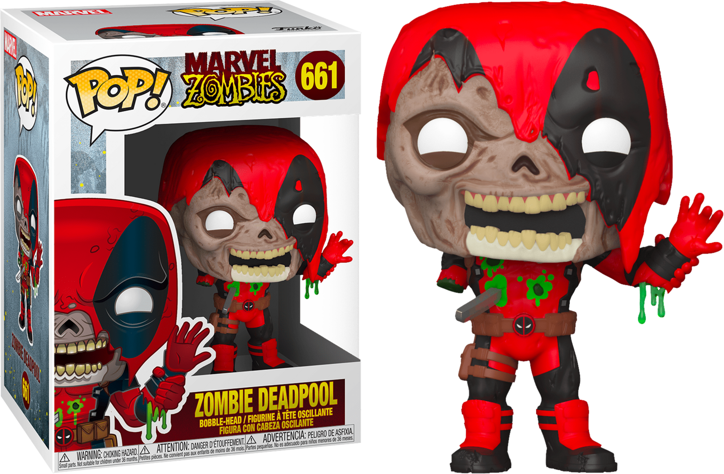 Funko: Marvel Zombies - Zombie Deadpool 661 Pop!