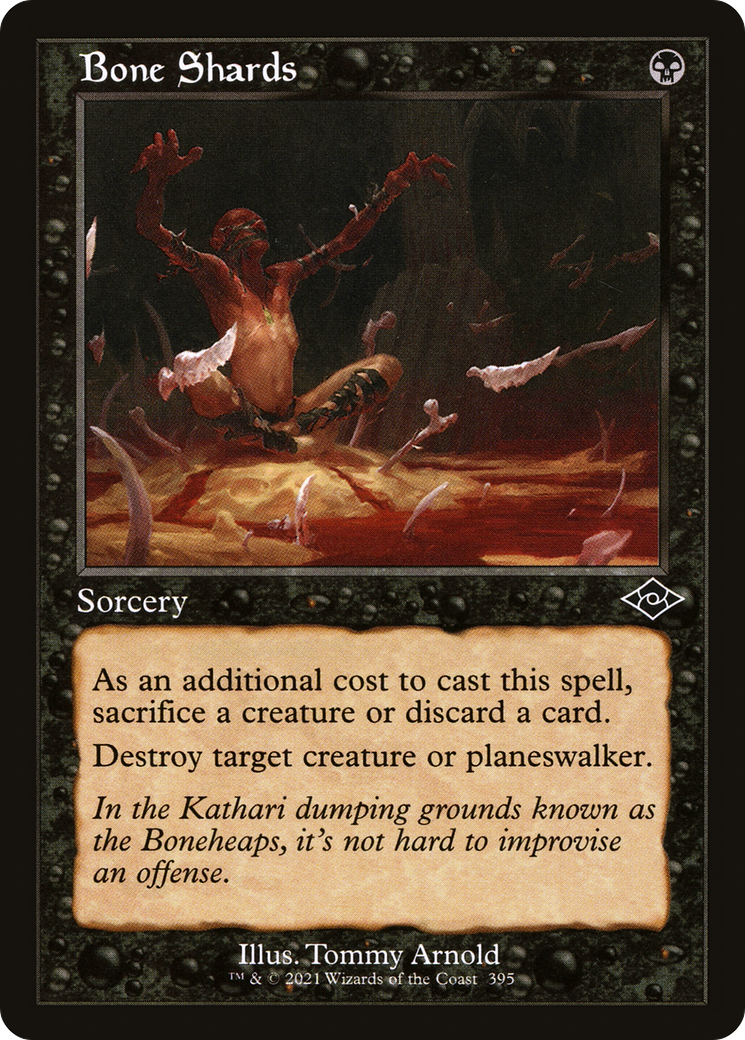 Bone Shards (Retro Frame) (MH2-395) - Modern Horizons 2 Etched Foil