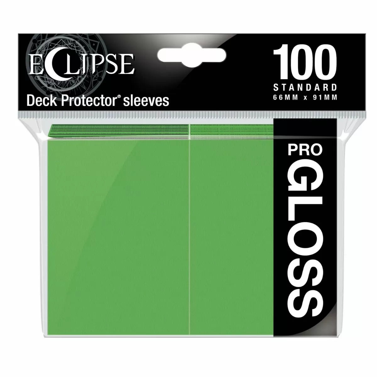 Ultra Pro: Eclipse Deck Protector - Standard Size Card Sleeves - Gloss 100 (Lime Green)