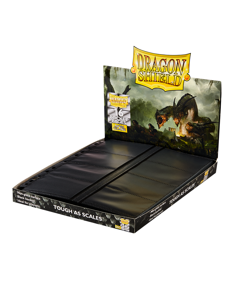 Dragon Shield: 16 Pocket Pages Non Glare Center Loader (50)