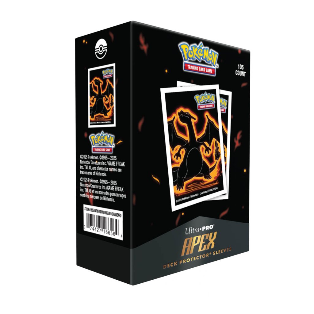 Ultra Pro: Neon Kanto Apex Deck Protector Sleeves - Pokémon Charizard - 105ct