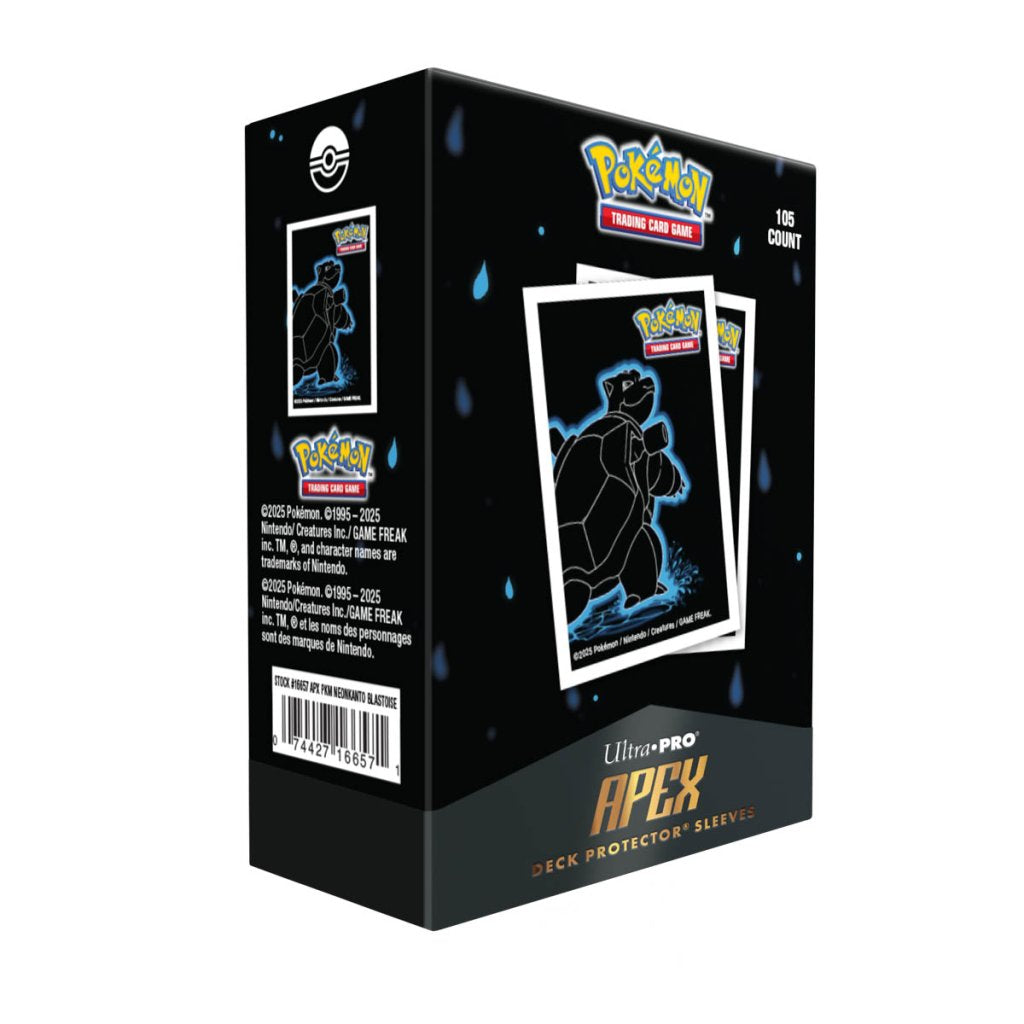 Ultra Pro: Neon Kanto Apex Deck Protector Sleeves - Pokémon Blastoise - 105ct