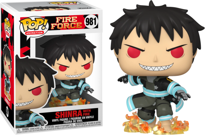 Funko: Fire Force - Shinra with Fire 981 Pop!