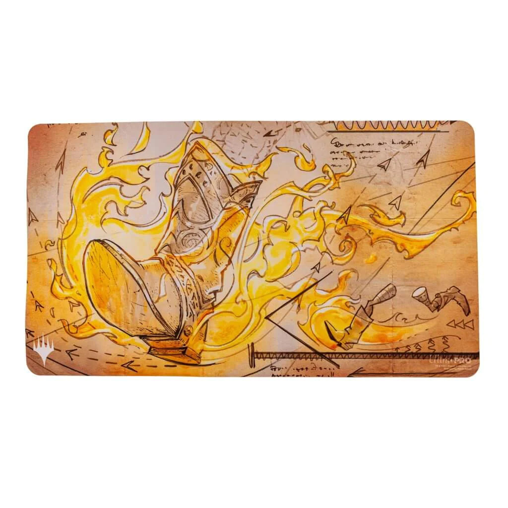 MTG: Playmat - Brothers War Schematic Swiftfoot Boots