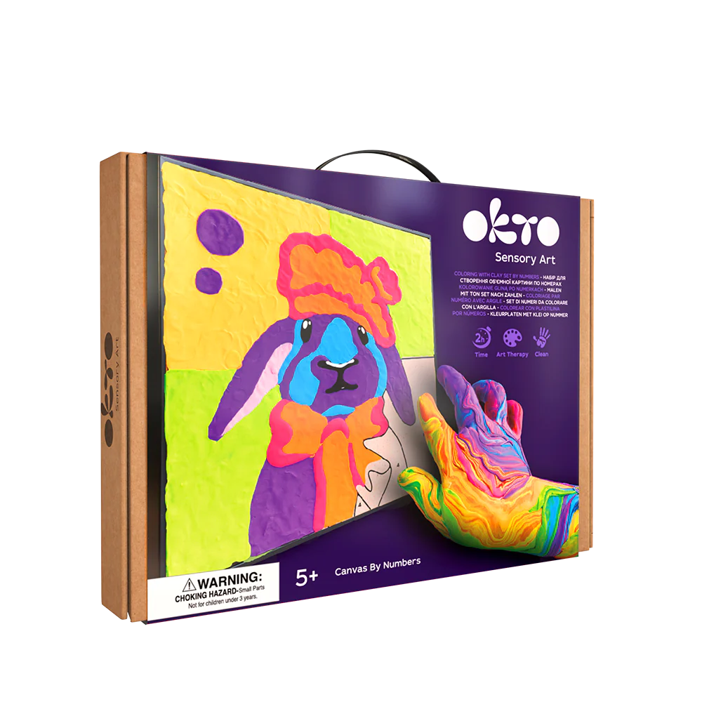 Okto Colour by Numbers with Clay: Bunny