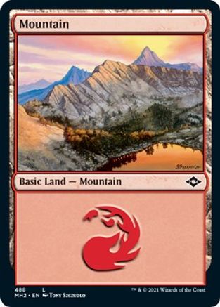 Mountain (488) (Foil Etched) (MH2-488) - Modern Horizons 2 Foil
