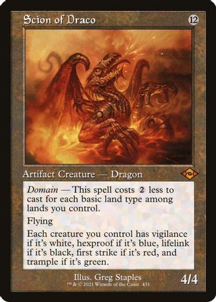 Scion of Draco (Retro Frame) (MH2-431) - Modern Horizons 2 Foil