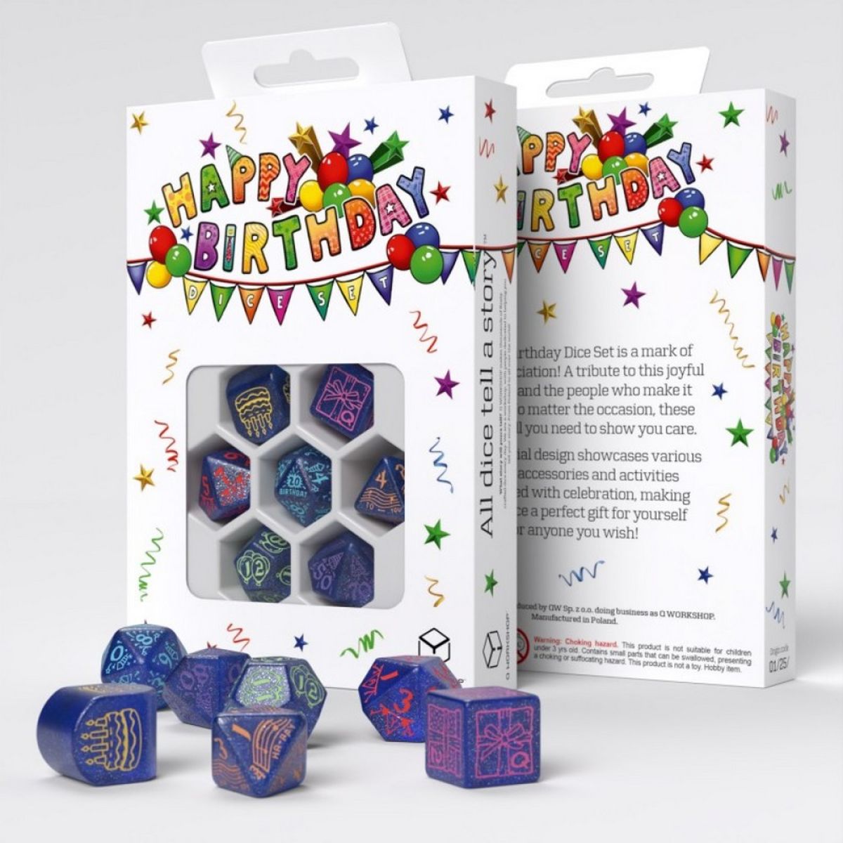 Q Workshop: Happy Birthday - Streamers Dice (Set 7)