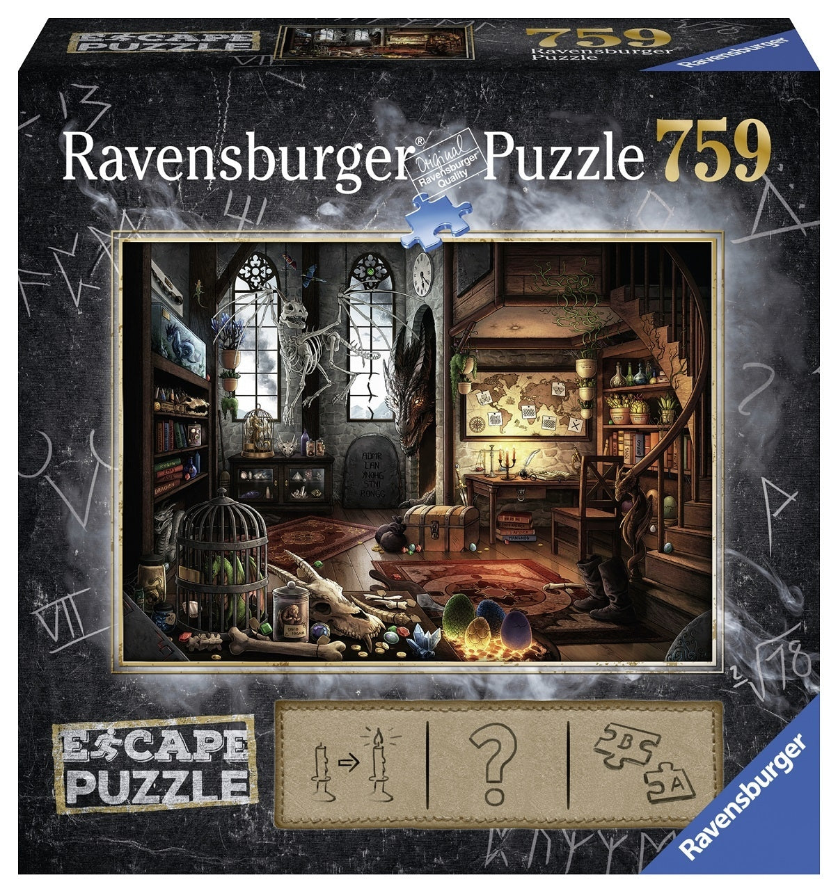 Ravensburger: Escape The Dragon Laboratory 759pc