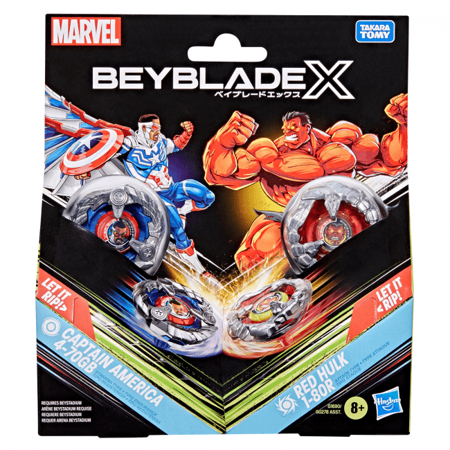 Beyblade X: Marvel Collab - Captain America vs Red Hulk