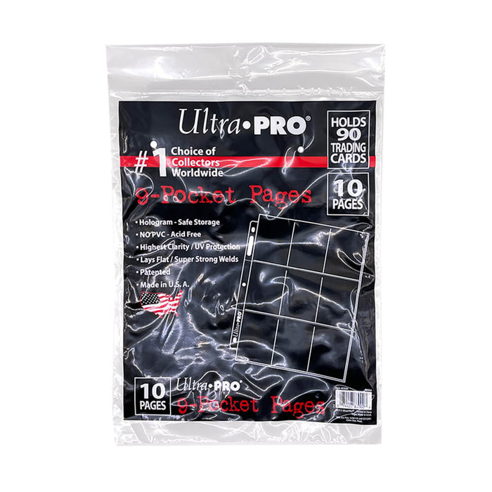 Ultra Pro: 9 Pocket Pages (10 Pack)
