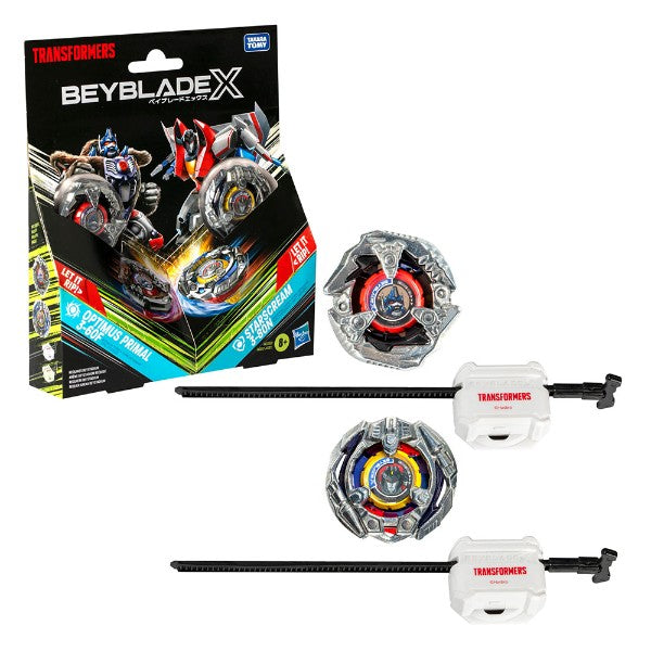 Beyblade X: Transformers Collab - Optimus Primal vs Starscream