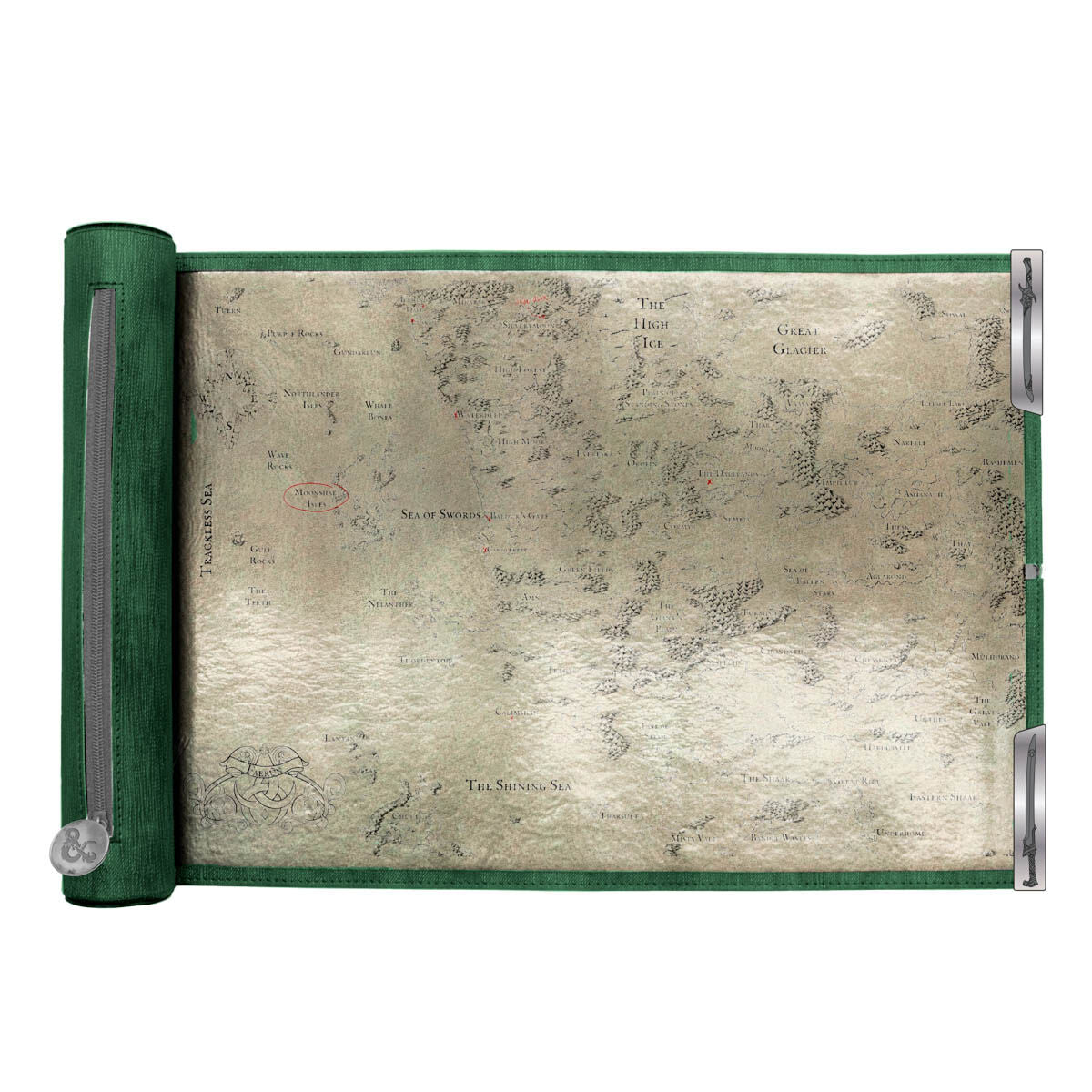 D&D Artifacts Across Eternities: Drizzt & the Forgotten Realms - Dice Scroll Map