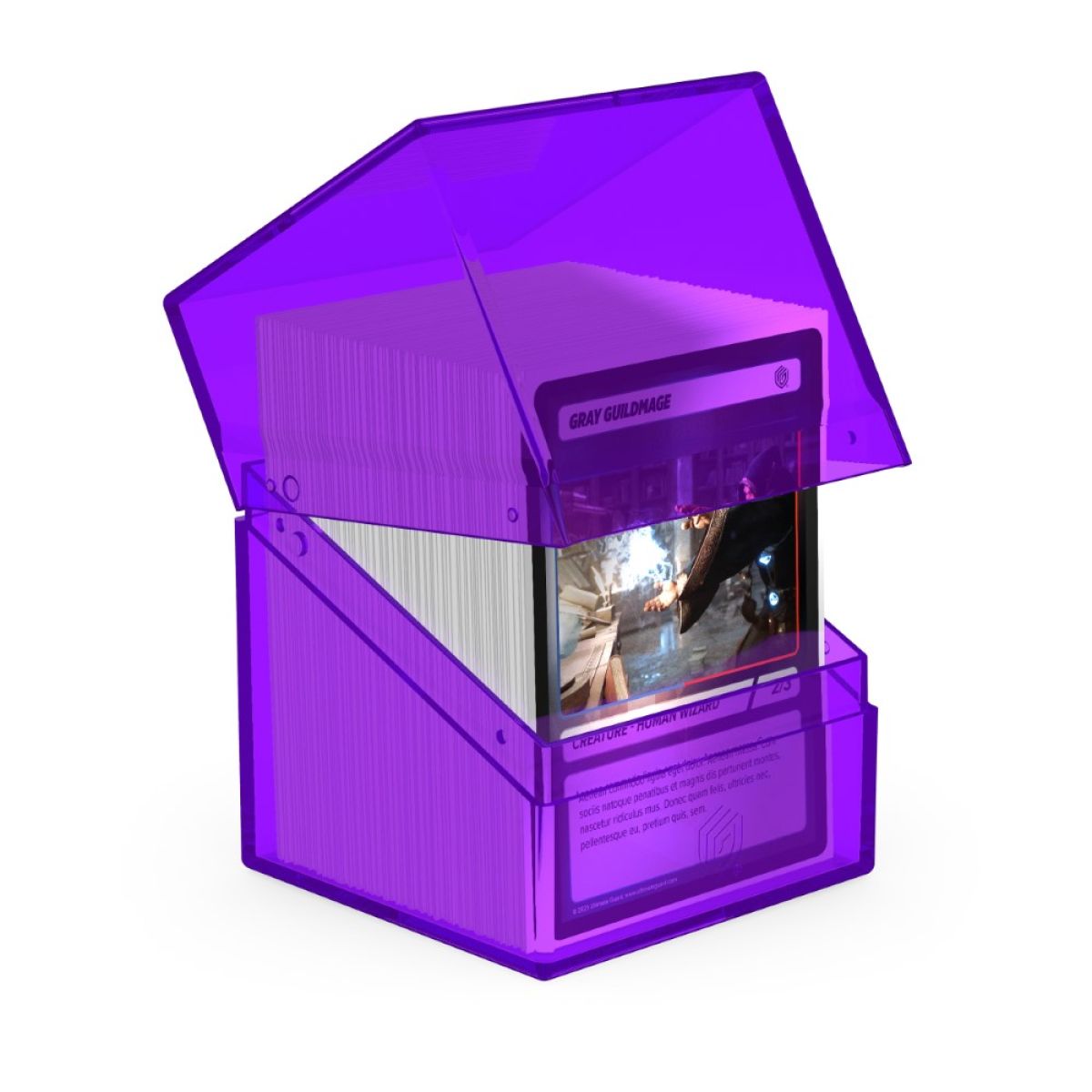 Ultimate Guard: Deck Box - Boulder 100+ Clear: Amethyst