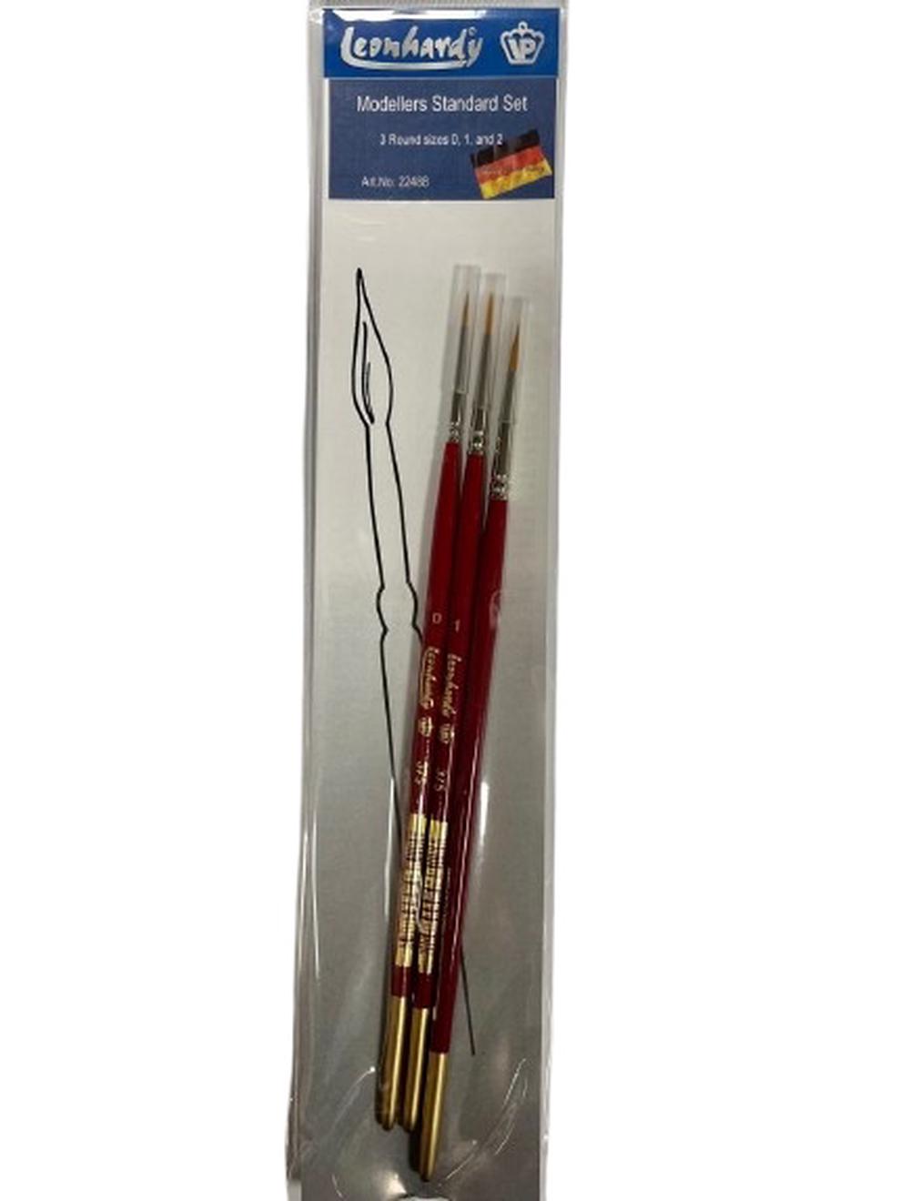 VP Leonhardy 3pc Modellers Finishing Brush Set