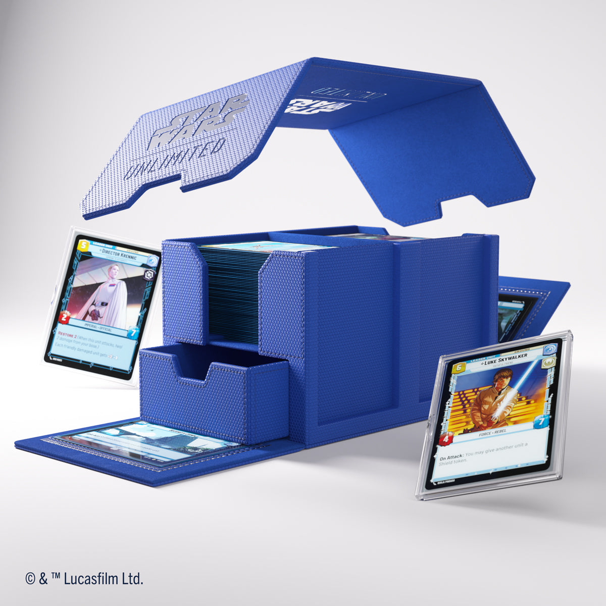 Gamegenic: Star Wars Unlimited Double Deck Pod - Blue
