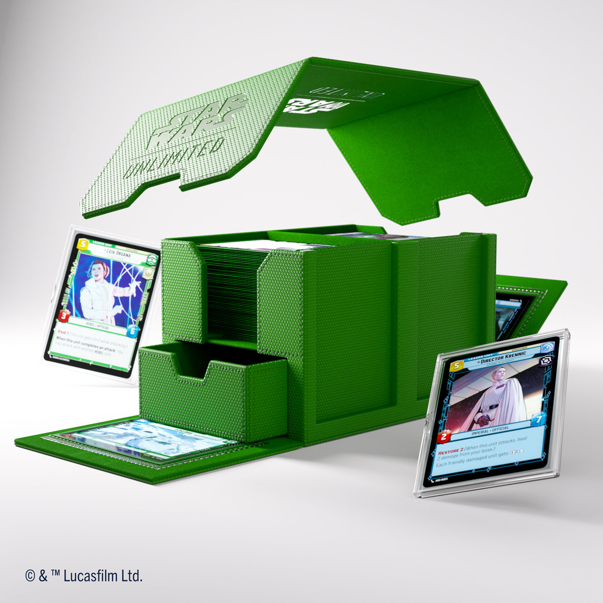 Gamegenic: Star Wars Unlimited Double Deck Pod - Green