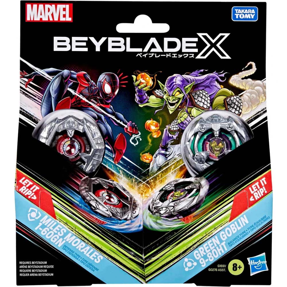 Beyblade X: Marvel Collab - Miles Morales vs Green Goblin