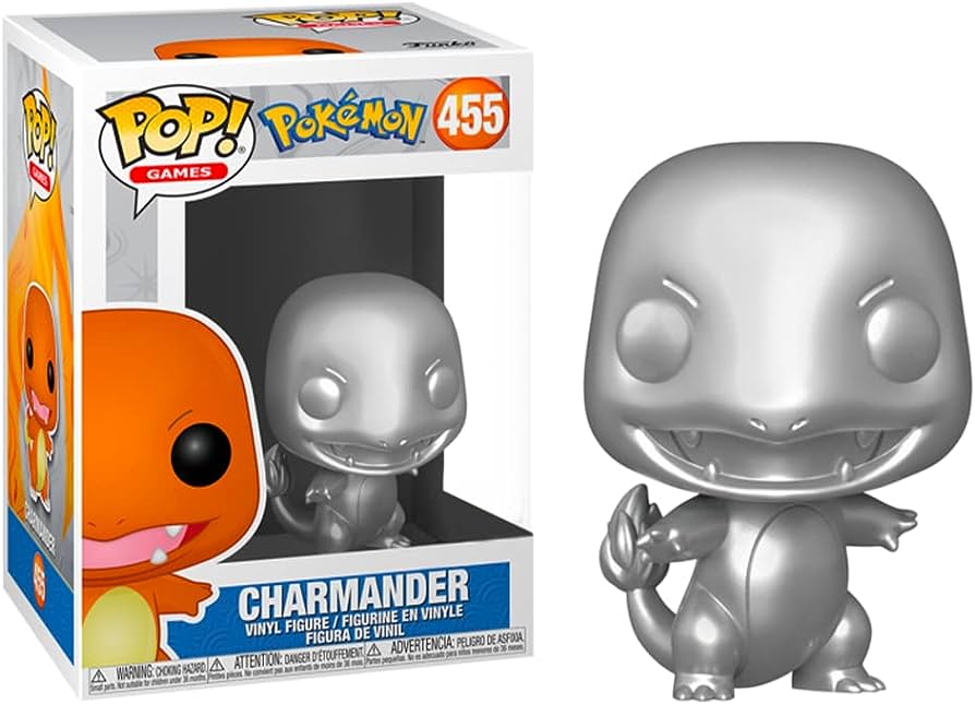 Funko: Pokemon - Charmander Silver 25th 455 Pop!