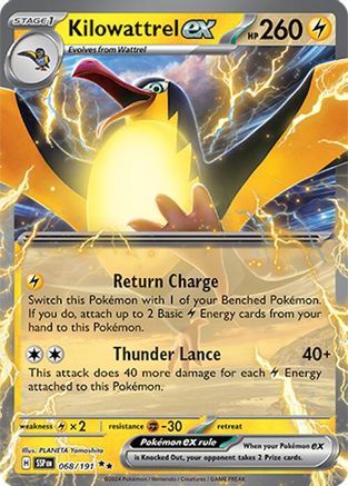 Kilowattrel ex 068/191 SV08 Surging Sparks - Double Rare