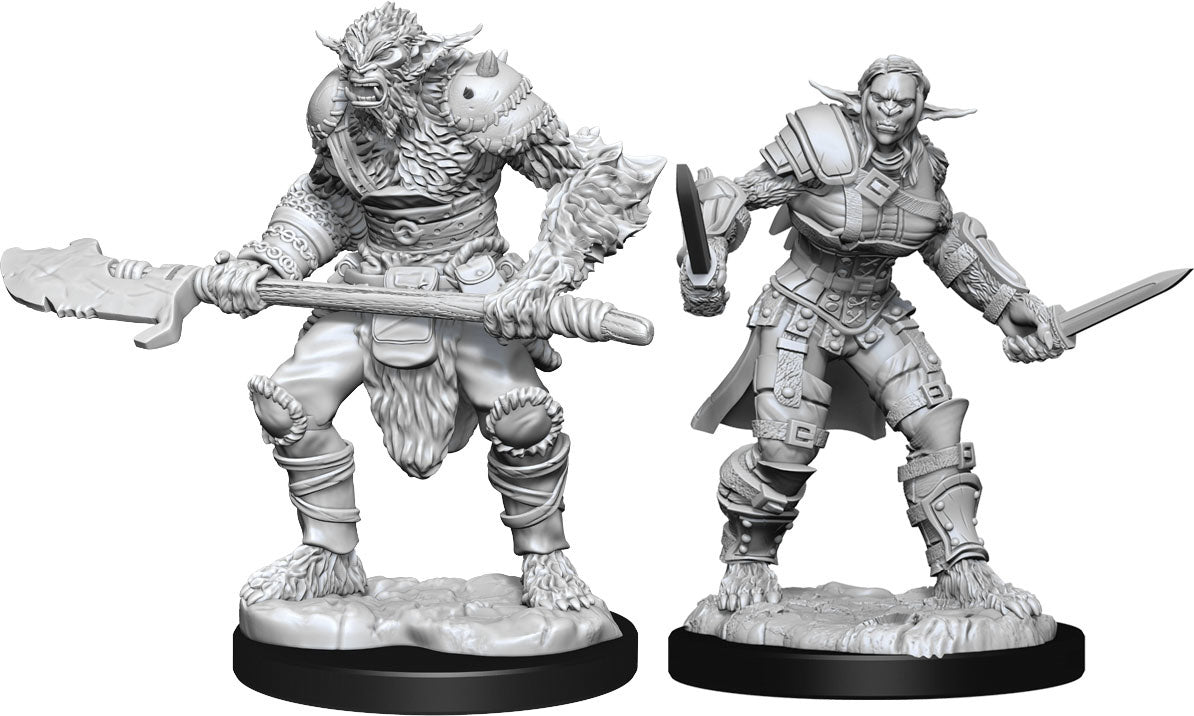 Nolzur's Marvelous Miniatures: Male Bugbear Barbarian & Female Bugbear Rogue