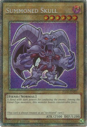 Summoned Skull (Starlight Rare) (BLGG-EN001) - Battles of Legend: Glorious Gallery 1st Edition