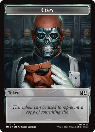Copy (0017) // Ape Villain (0026) Double-Sided Token (Surge Foil) (MSC-17 // 26) - Commander: Marvel Super Heroes Foil
