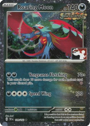 Roaring Moon (Cosmos Holo) 109/162 - Holofoil Prize Pack Series Cards - Rare