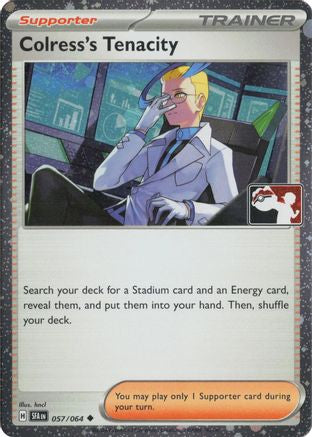 Colress's Tenacity (Cosmos Holo) 057/064 - Holofoil Prize Pack Series Cards - Uncommon