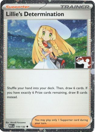 Lillie's Determination (Cosmos Holo) 119/132 - Holofoil Prize Pack Series Cards - Uncommon