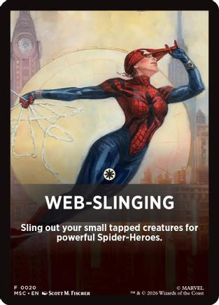 Web-Slinging Theme Card (MSC-020) - Commander: Marvel Super Heroes