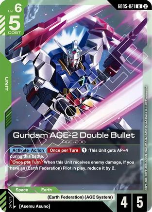 Gundam AGE-2 Double Bullet (GD05-021) - Freedom Ascension Holofoil