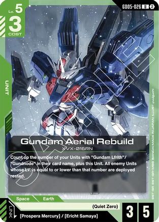 Gundam Aerial Rebuild (GD05-026) - Freedom Ascension
