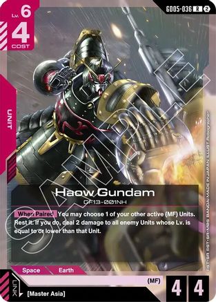 Haow Gundam (GD05-036) - Freedom Ascension Holofoil