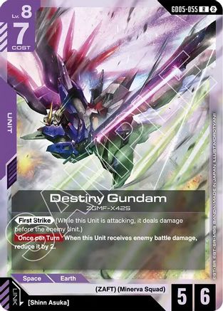 Destiny Gundam (GD05-055) - Freedom Ascension Holofoil
