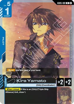 Kira Yamato (GD05-081) - Freedom Ascension Holofoil