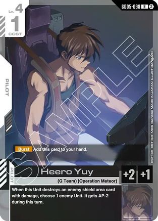 Heero Yuy (GD05-098) - Freedom Ascension Holofoil