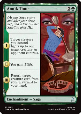 Amok Time (TRK-183) - Star Trek Foil