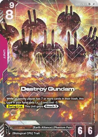 Destroy Gundam (R+) (GD05-037) - Freedom Ascension Holofoil