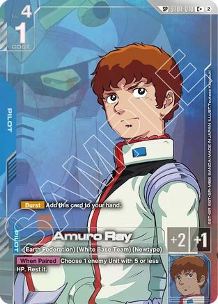 Amuro Ray (C+) (SP) (ST01-010) - Freedom Ascension Holofoil