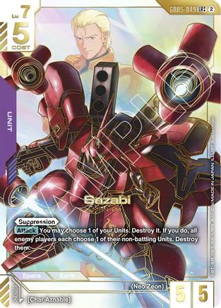 Sazabi (LR++) (GD05-049) - Freedom Ascension Holofoil