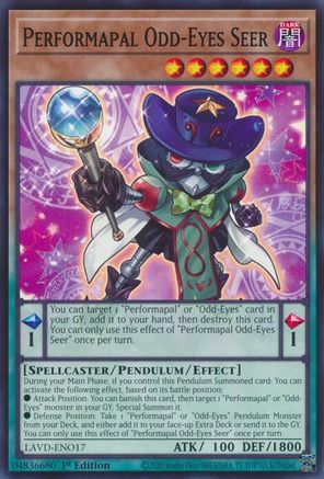 Performapal Odd-Eyes Seer (LAVD-ENO17) - Legendary Arc-V Decks 1st Edition