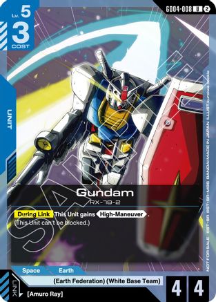 Gundam (GD04-008) (WCS 26-27 Participation Pack Vol.2) (GD04-008) - Gundam Promotional Cards Holofoil