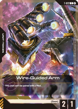 Wire-Guided Arm (T-022) Token (Right Hand) (World Championship Regionals 26-27 Season 2) (T-022) - Gundam Promotional Cards Holofoil