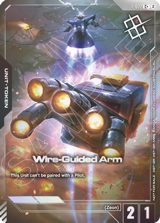 Wire-Guided Arm (T-022) Token (Left Hand) (World Championship Regionals 26-27 Season 2) (Finalist) (T-022) - Gundam Promotional Cards Holofoil