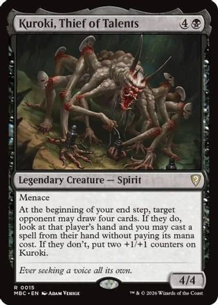 Kuroki, Thief of Talents (-015) - Mystery Booster Commander Edition Foil