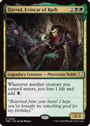 Davvol, Evincar of Rath (-036) - Mystery Booster Commander Edition Foil