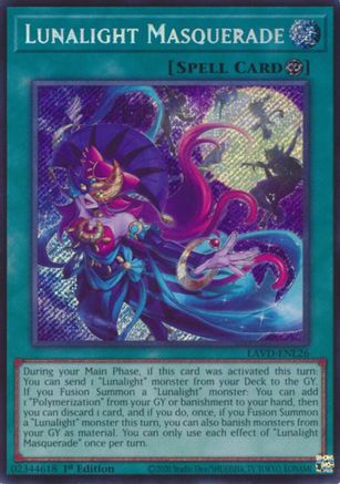 Lunalight Masquerade (Secret Rare) (LAVD-ENL26) - Legendary Arc-V Decks 1st Edition